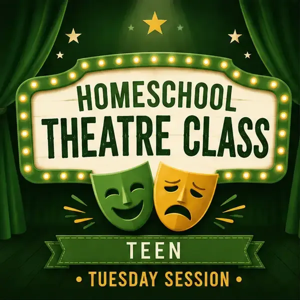 drama mask and theatre marquee for theatre class icon